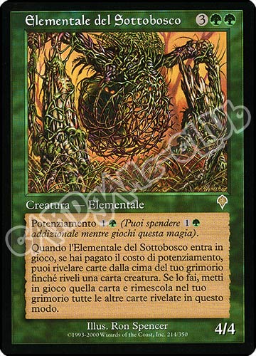 214 / 350 Elementale del Sottobosco rara (IT) -NEAR MINT-