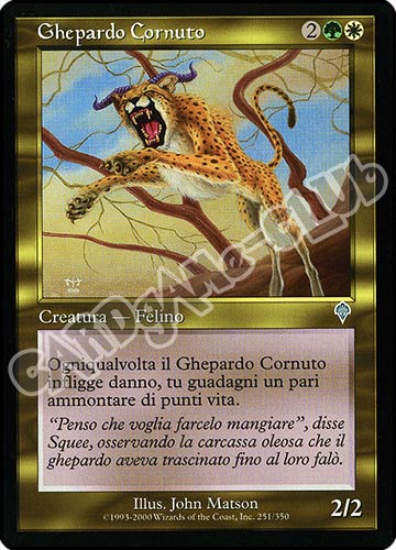 251 / 350 Ghepardo Cornuto non comune (IT) -NEAR MINT-