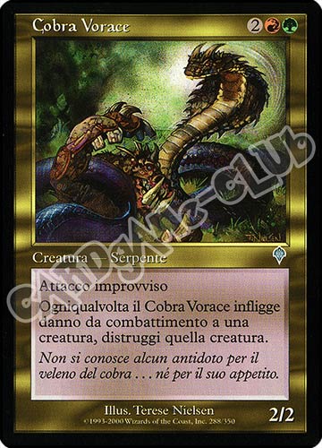288 / 350 Cobra Vorace non comune (IT) -NEAR MINT-
