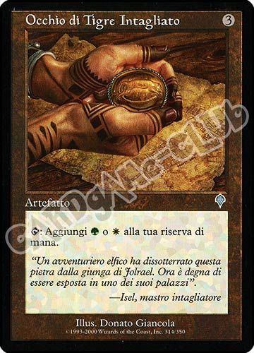 314 / 350 Occhio di Tigre Intagliato non comune (IT) -NEAR MINT-