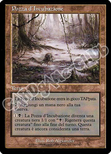 142 / 143 Pozza d'Incubazione non comune (IT) -NEAR MINT-