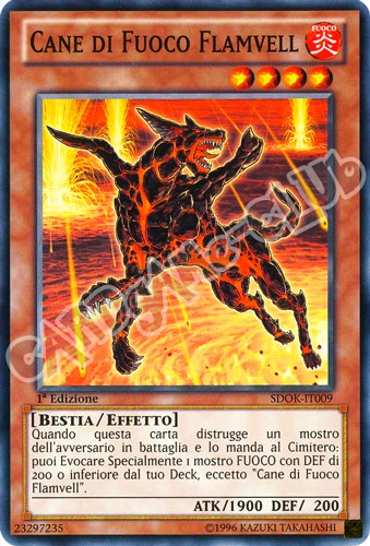 SDOK-IT009 Cane di Fuoco Flamvell comune 1a Edizione (IT) -NEAR MINT-