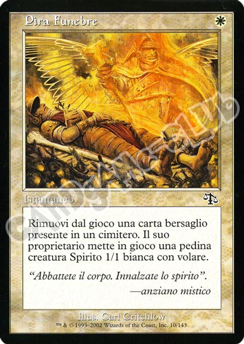 010 / 143 Pira Funebre comune (IT) -NEAR MINT-
