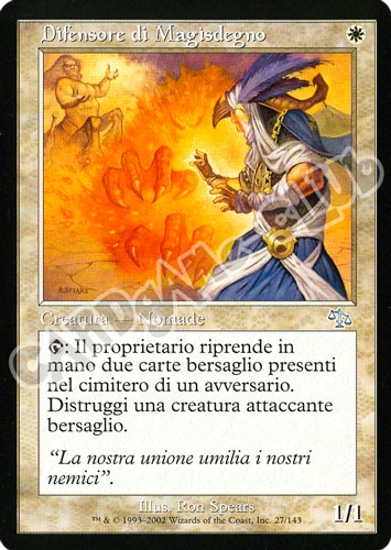 027 / 143 Difensore di Magisdegno non comune (IT) -NEAR MINT-