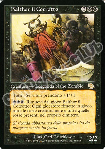061 / 143 Balthor il Corrotto rara (IT) -NEAR MINT-