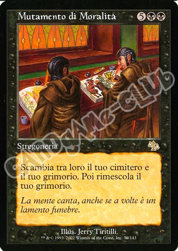 070 / 143 Mutamento di Moralita' rara (IT) -NEAR MINT-