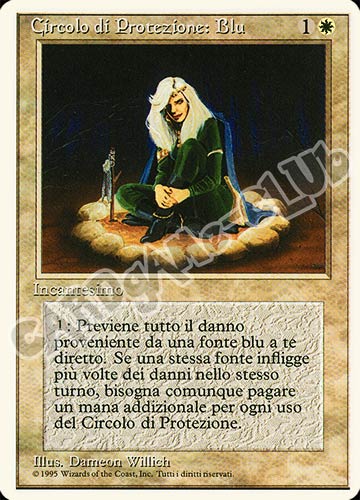 Circolo di Protezione: Blu comune (IT) -NEAR MINT-