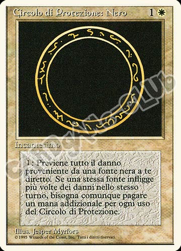 Circolo di Protezione: Nero comune (IT) -NEAR MINT-