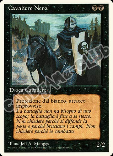 Cavaliere Nero non comune (IT) -NEAR MINT-