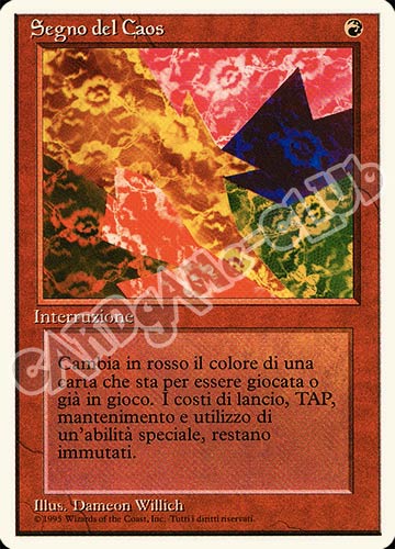 Segno del Caos rara (IT) -NEAR MINT-