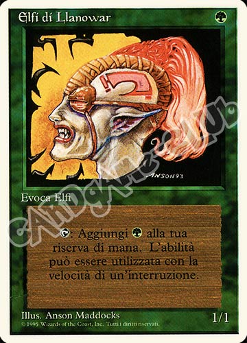 Elfi di Llanowar comune (IT) -NEAR MINT-