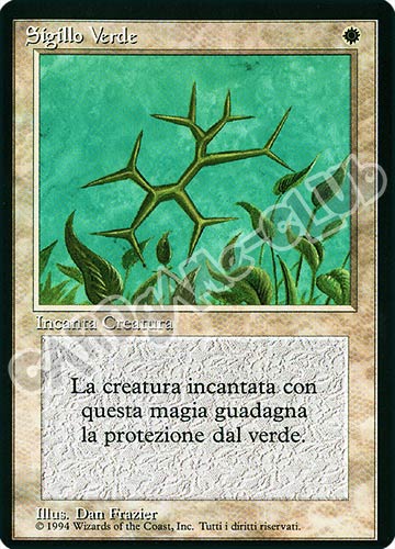 Sigillo Verde non comune (IT) -NEAR MINT-