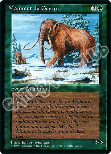 Mammut da Guerra comune (IT) -NEAR MINT-