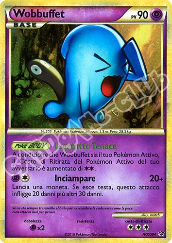 HGSS04 Wobbuffet foil (IT) -NEAR MINT-