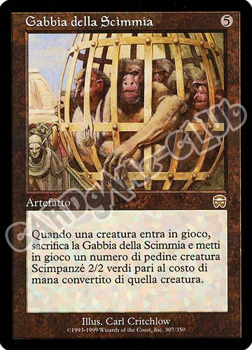 307 / 350 Gabbia della Scimmia rara (IT) -NEAR MINT-