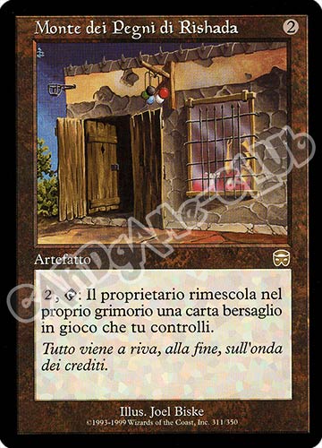 311 / 350 Monte dei Pegni di Rishada rara (IT) -NEAR MINT-