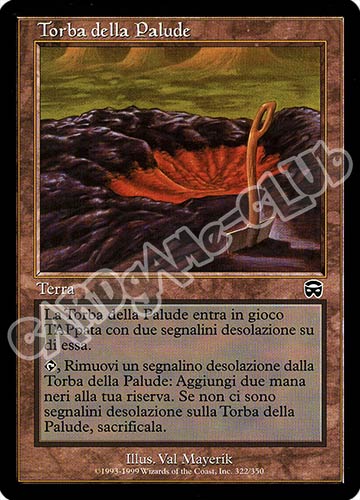 322 / 350 Torba della Palude comune (IT) -NEAR MINT-