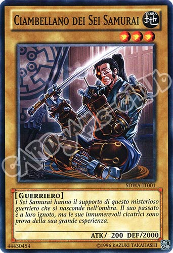 SDWA-IT001 Ciambellano dei Sei Samurai comune unlimited (IT) -NEAR MINT-