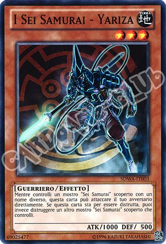 SDWA-IT003 I Sei Samurai - Yariza comune unlimited (IT) -NEAR MINT-