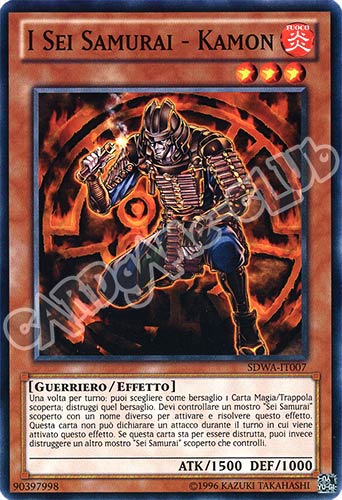 SDWA-IT007 I Sei Samurai - Kamon comune unlimited (IT) -NEAR MINT-