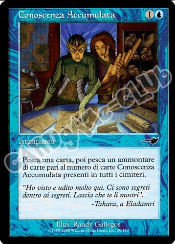 026 / 143 Conoscenza Accumulata comune (IT) -NEAR MINT-