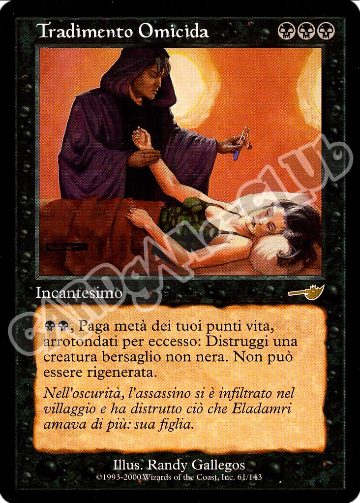061 / 143 Tradimento Omicida rara (IT) -NEAR MINT-