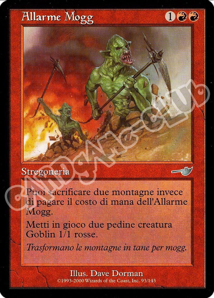 093 / 143 Allarme Mogg non comune (IT) -NEAR MINT-