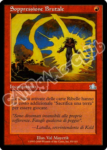 085 / 143 Soppressione Brutale non comune (IT) -NEAR MINT-