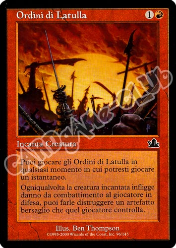 096 / 143 Ordini di Latulla comune (IT) -NEAR MINT-