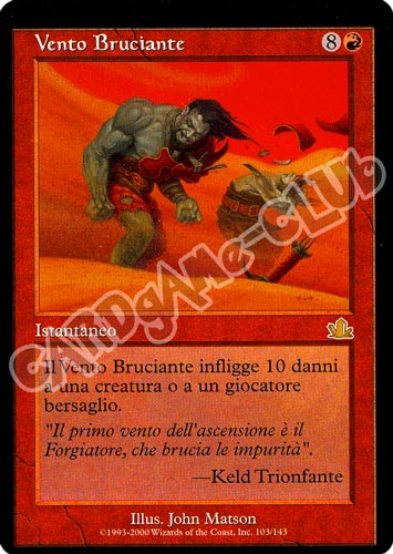 103 / 143 Vento Bruciante rara (IT) -NEAR MINT-