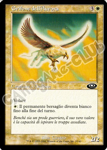 002 / 143 Grifone dell'Aurora comune (IT) -NEAR MINT-