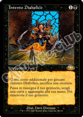 042 / 143 Intento Diabolico rara (IT) -NEAR MINT-