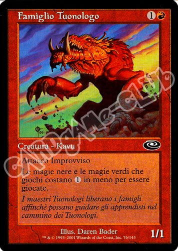 076 / 143 Famiglio Tuonologo comune (IT) -NEAR MINT-