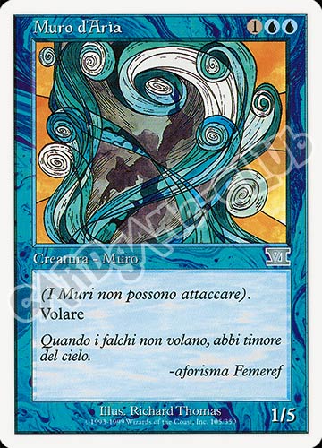 105 / 350 Muro d'Aria non comune (IT) -NEAR MINT-