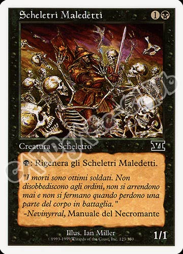 123 / 350 Scheletri Maledetti comune (IT) -NEAR MINT-