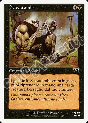 134 / 350 Scavatombe comune (IT) -NEAR MINT-