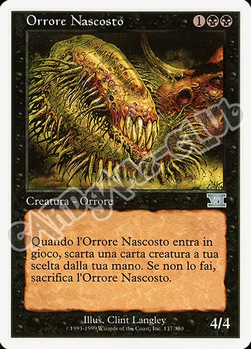 137 / 350 Orrore Nascosto non comune (IT) -NEAR MINT-