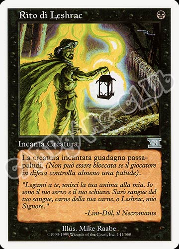 141 / 350 Rito di Leshrac non comune (IT) -NEAR MINT-