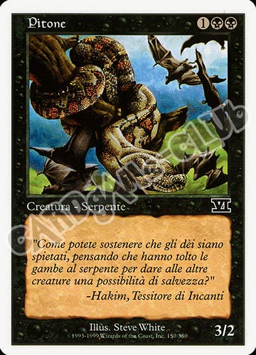 150 / 350 Pitone comune (IT) -NEAR MINT-