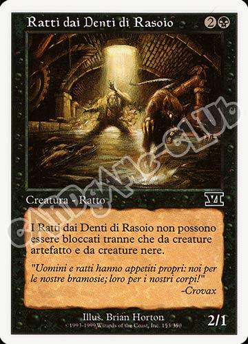 153 / 350 Ratti dai Denti di Rasoio comune (IT) -NEAR MINT-