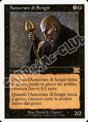 155 / 350 Autocrate di Sengir rara (IT) -NEAR MINT-
