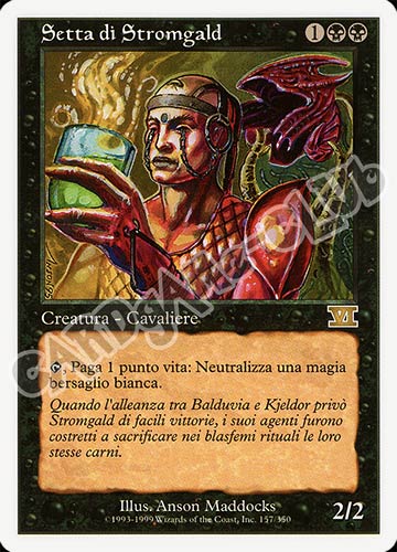 157 / 350 Setta di Stromgald rara (IT) -NEAR MINT-