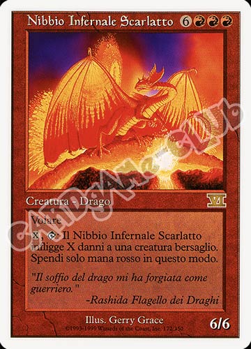 172 / 350 Nibbio Infernale Scarlatto rara (IT) -NEAR MINT-