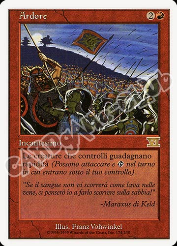174 / 350 Ardore rara (IT) -NEAR MINT-