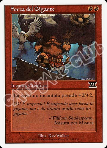 181 / 350 Forza del Gigante comune (IT) -NEAR MINT-