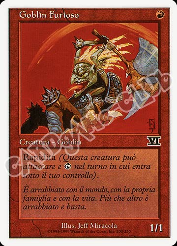 200 / 350 Goblin Furioso comune (IT) -NEAR MINT-