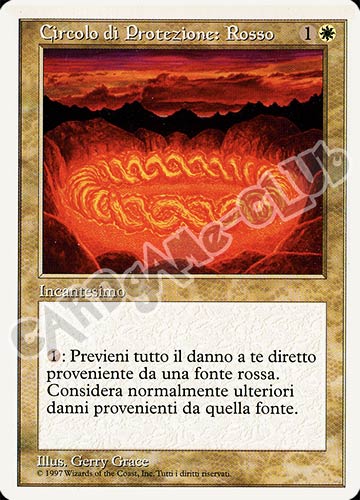 Circolo di Protezione: Rosso comune (IT) -NEAR MINT-