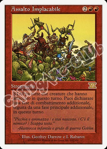 202 / 350 Assalto Implacabile rara (IT) -NEAR MINT-