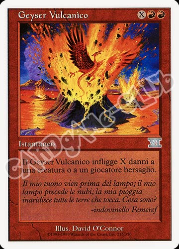 215 / 350 Geyser Vulcanico non comune (IT) -NEAR MINT-