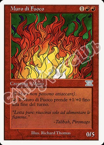 216 / 350 Muro di Fuoco non comune (IT) -NEAR MINT-